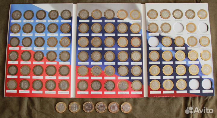 Монеты.Биметалл,гвс.Четыре разные,полные коллекции
