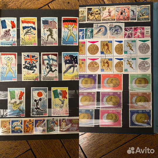 Обмен на монеты Альбом марок Олимпийские игры