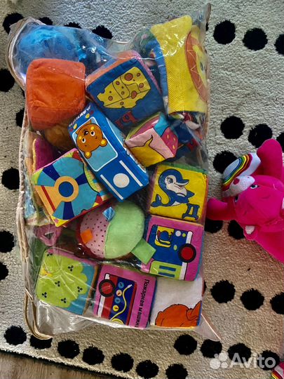 Развивающий кубик мягкий