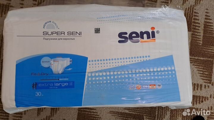 Подгузники для взрослых Super Seni XL 30 шт