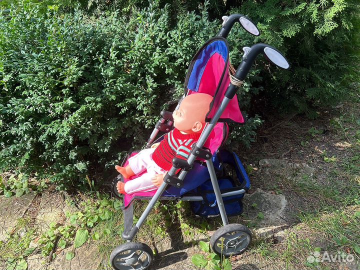 Пупс с коляской