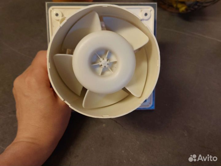 Вентилятор cata стекло белый