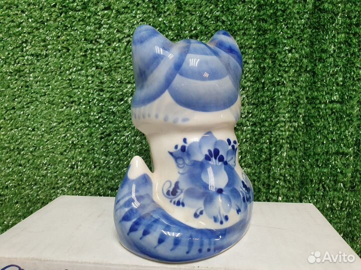 Кот гжель фарфор