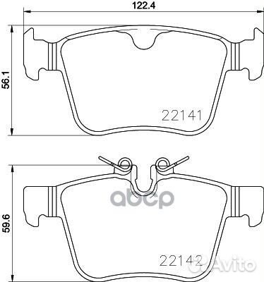 Колодки тормозные К-Т jaguar (chery) XEL 11/17