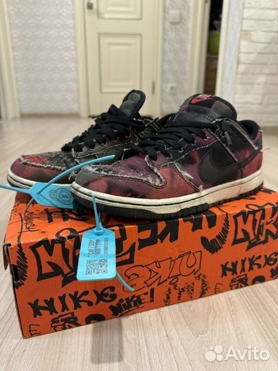 Кроссовки nike dunk low graffiti