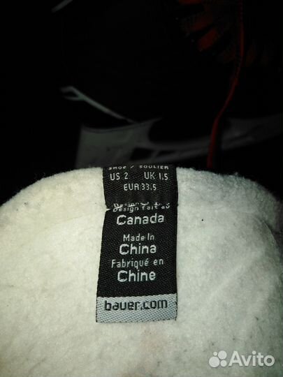 Коньки Bauer р 33,5