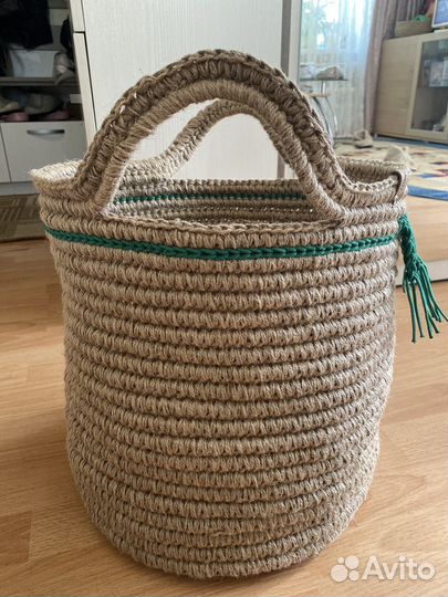 Корзина из джута