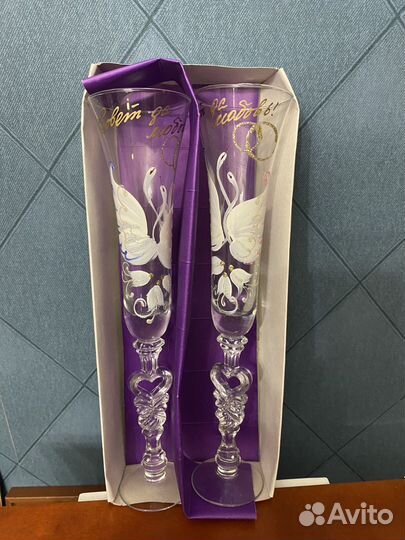 Свадебные фужеры 28 см 