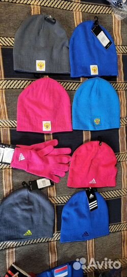 Лыжные Шапочки перчатки adidas Сборной России