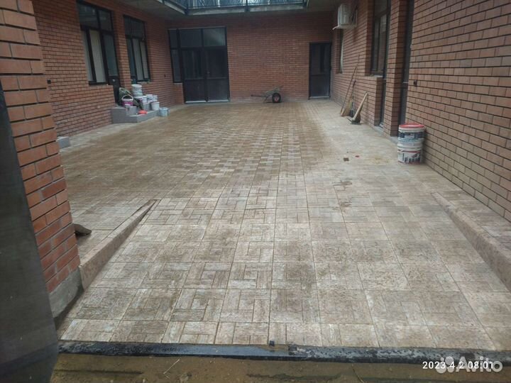 Укладка тротуарной плит