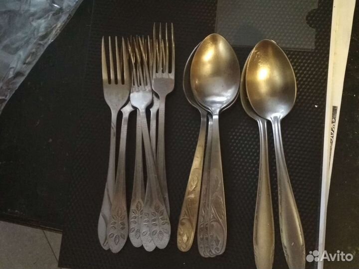 Ложки,вилки нержавеющая советские по 6 шт