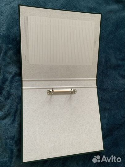 Папка регистратор, на 2 кольцах, А4, зеленый