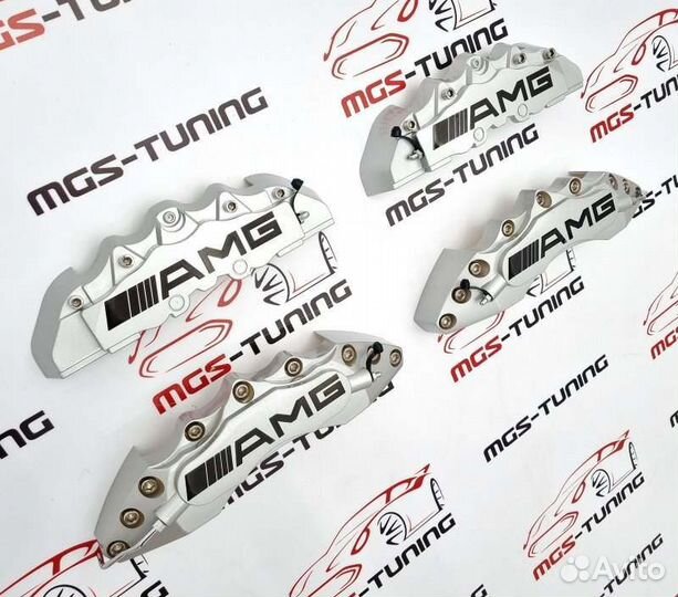 Накладки на суппорта AMG серые Mercedes Benz