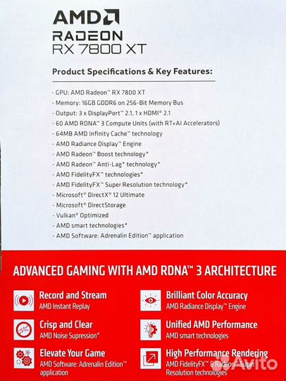 ASRock AMD RX 7800 XT Steel Legend Radeon