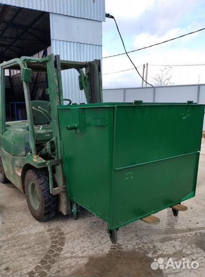 Мусорный контейнер 1100 л, металлический