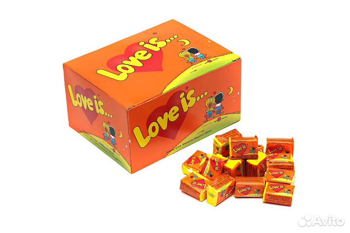 Жвачка Love is со вкусом Апельсин-Ананас
