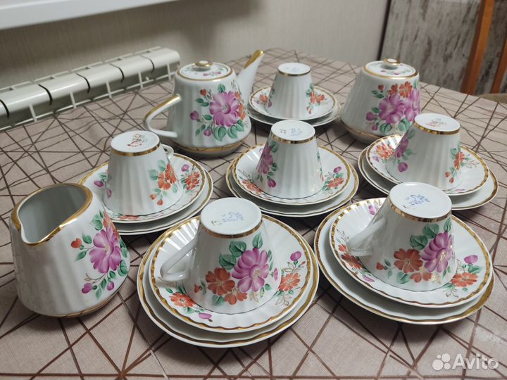 Чайный сервиз вербилки СССР