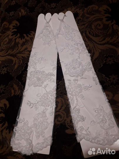 Перчатки свадебные