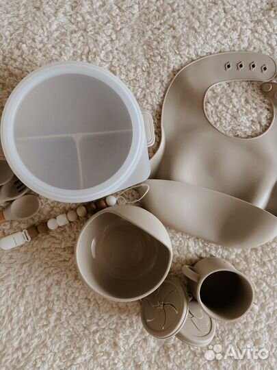 Детская посуда для кормления силиконовая