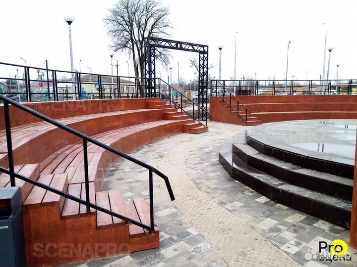 Стацонарные трибуны - скамейки