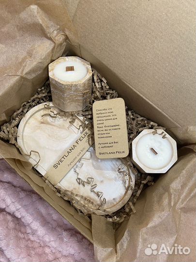 Ароматическая свеча ручной работы