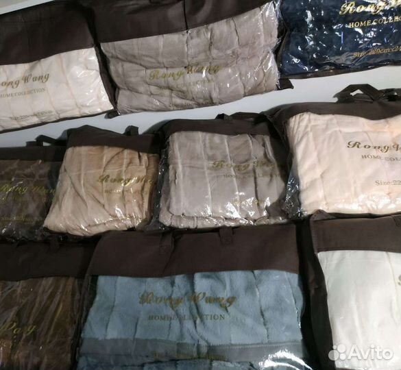 Меховой плед-покрывало Кролик двухсторонний евро