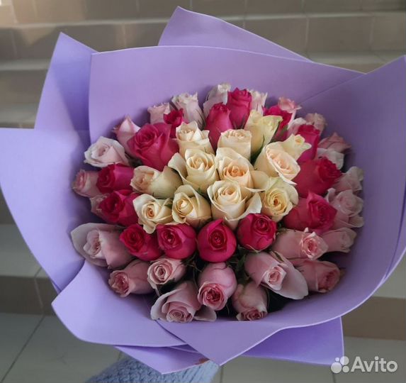 51 роза цветы с доставкой