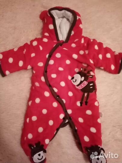 Комбинезон для девочки с рождения до 9мес