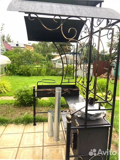 Мангал С печкой под казан