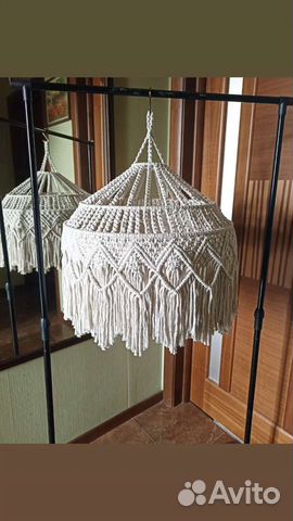 Макраме абажур, люстра