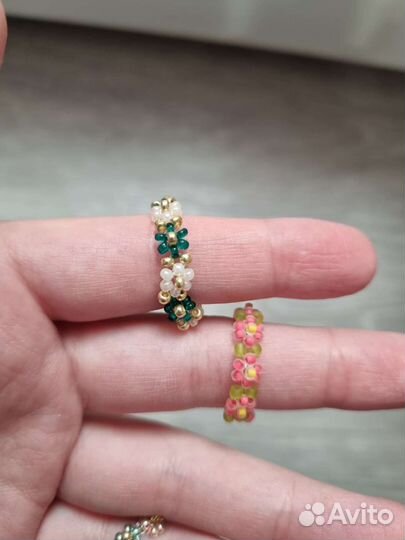 Кольцо из бисера