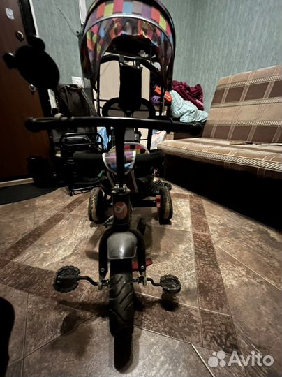 Детский велосипед-коляска