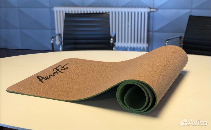 Коврик для йоги пробковый Aerofit
