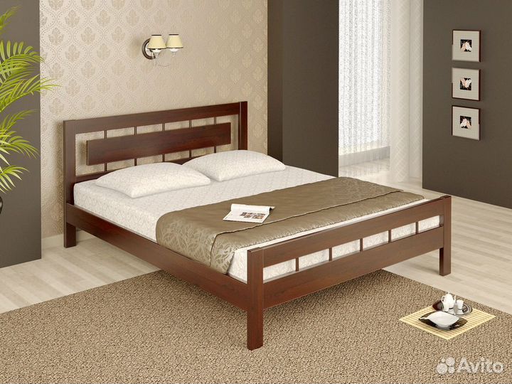 Кровать Сакура из массива сосны