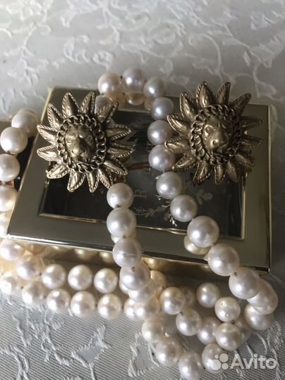 Серьги Chanel оригинал винтаж