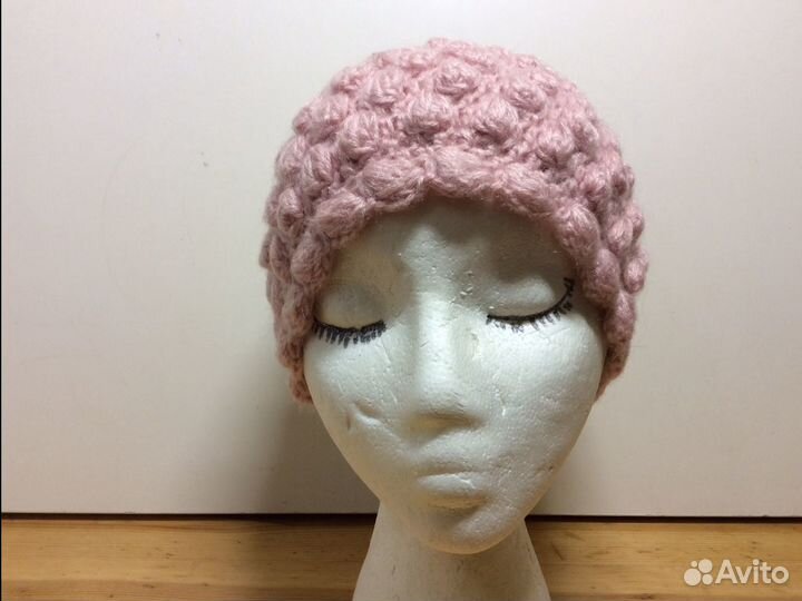 Очаровательная вязаная шапочка соты, 53-56, арт226