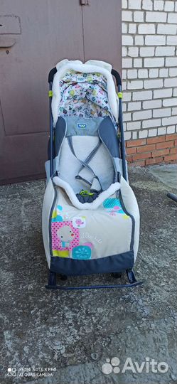 Санки коляска nika