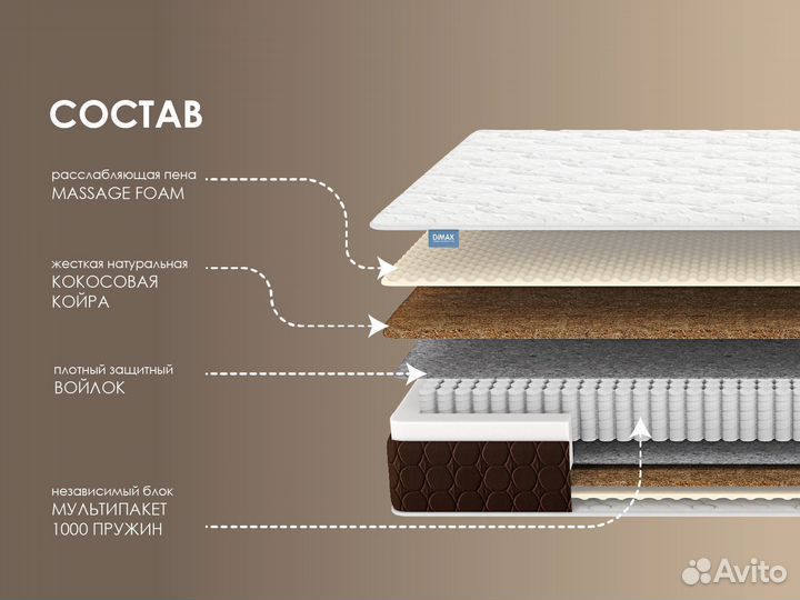 Матрас Мега Лайт хард релакс
