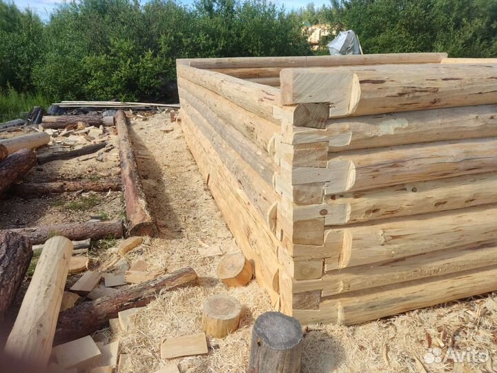 Сруб баня дом ручной рубки