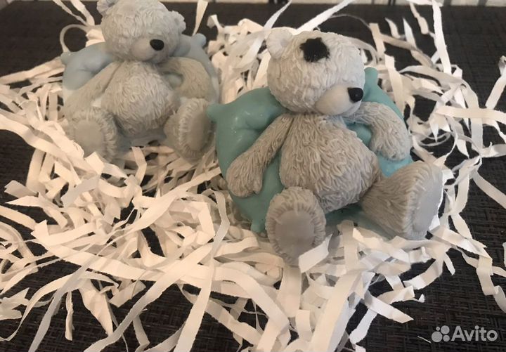 Мыло 3 D Мишка Тедди подарок на день влюбленных