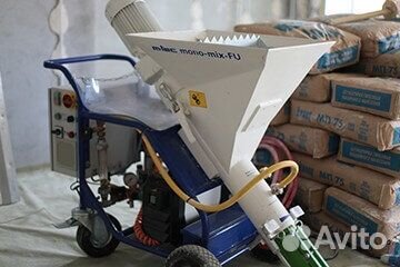 Механическая штукатурка от 150 кв.м