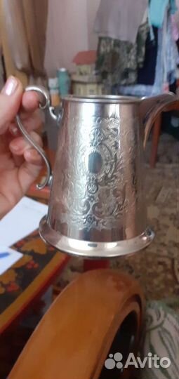Кувшин молочник металл