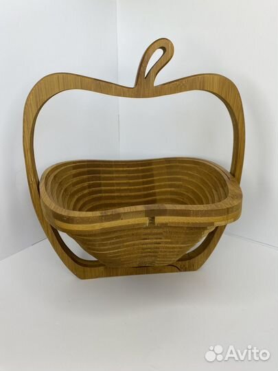 Деревянная корзина для фруктов