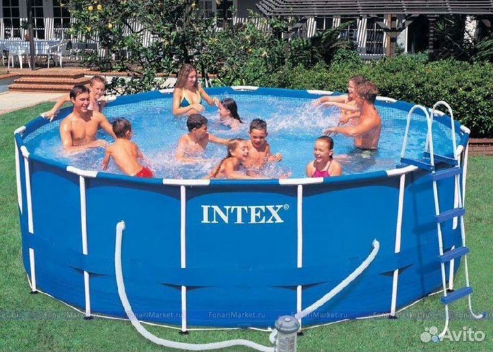 Каркасный бассейн bestway intex