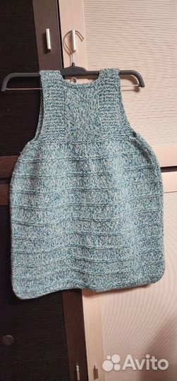 Вязаный плед-кокон для новорожденных