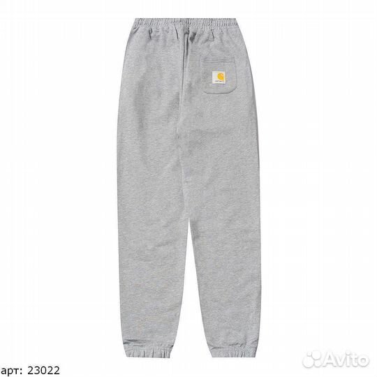 Штаны Carhartt WIP 2 big logo Серые