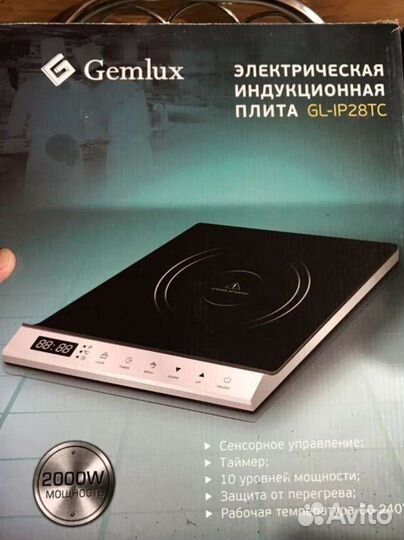 Настольная плита Gemlux GL-ip28 tc