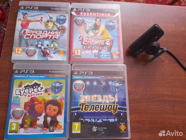 Диски и камера на ps 3