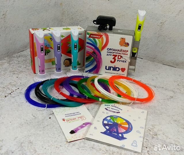 3D ручка Spider Pen Lite + 90 метров пластика
