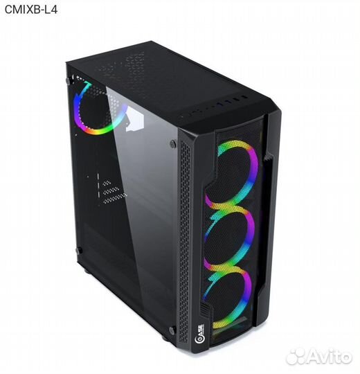 Корпус Powercase Mistral X4 Mesh LED Miditower Без